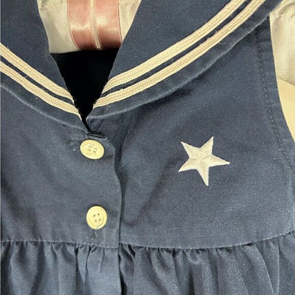 COPY - Navy Blue Sailor Dress 18 Month - Picture 3 of 4